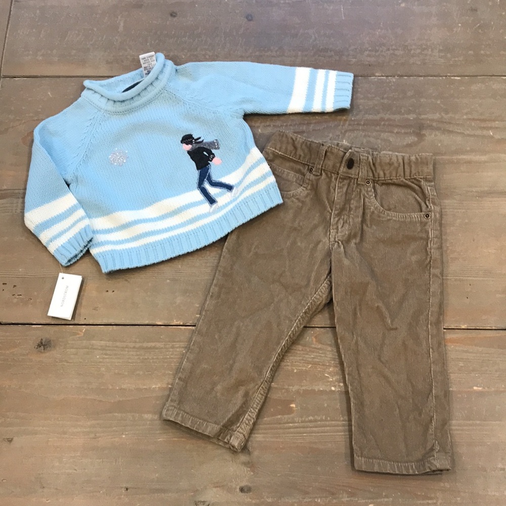 Nordstrom Kids Sweater and Corduroy Pants
